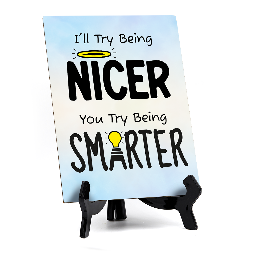 Funny Welcome Back to the Office| 6 x 8" Table Signs With Acrylic Easel | Office & Work Decor | Return to the Office Humor