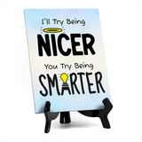 Funny Welcome Back to the Office| 6 x 8" Table Signs With Acrylic Easel | Office & Work Decor | Return to the Office Humor