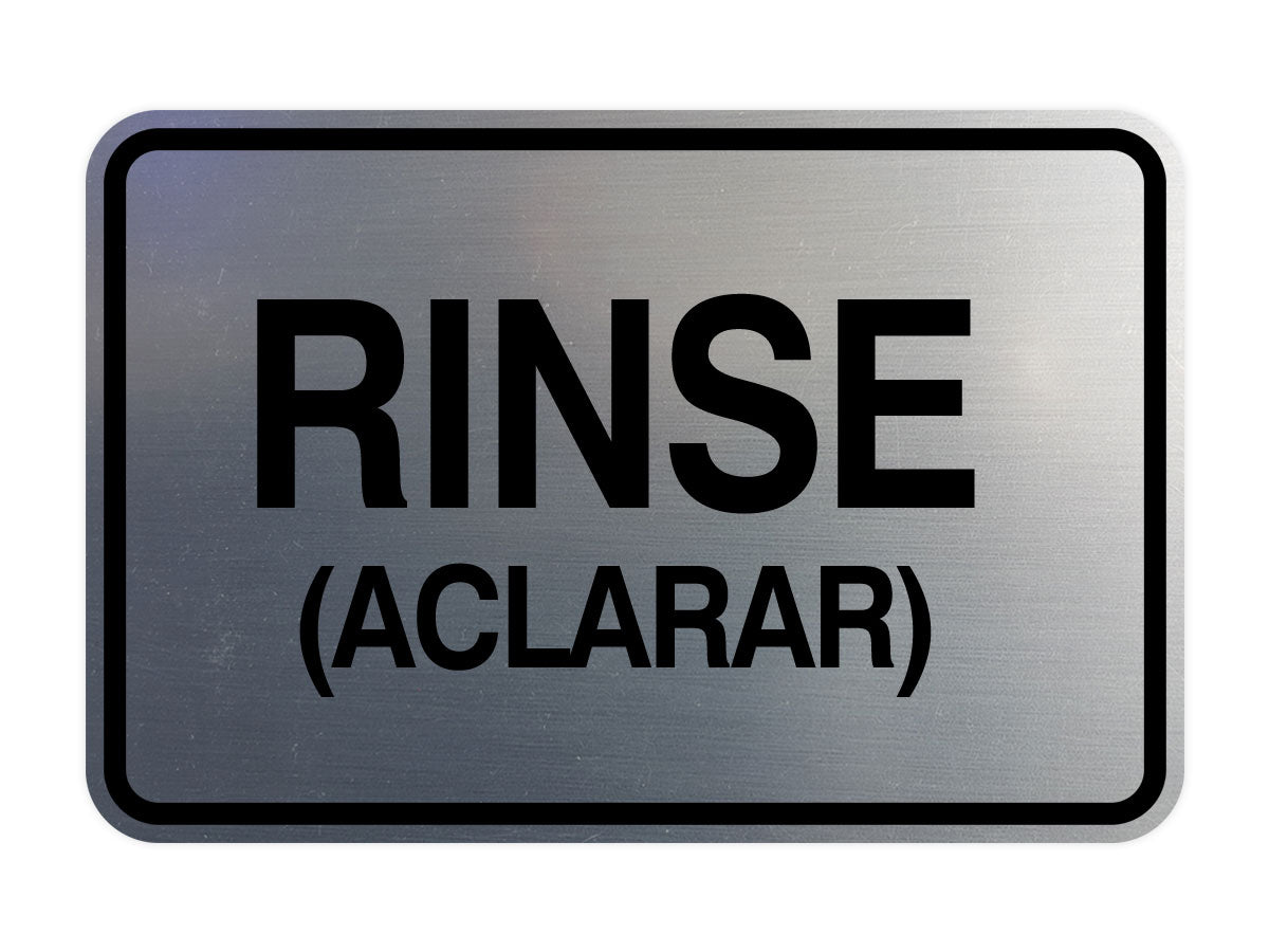 Signs ByLITA Classic Framed Rinse (Aclarar) Wall or Door Sign