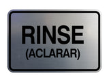 Signs ByLITA Classic Framed Rinse (Aclarar) Wall or Door Sign