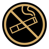 Signs ByLITA Circle No Smoking Graphic Door or Wall Sign | Easy Installation | Durable Construction | Promote Health And Safety | Caution Warning Sign for Home, Business and Office Spaces