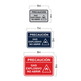 Signs ByLITA Classic Framed Precaución Gas Explosivo - No Abrir Door or Wall Sign Easy Installation | Health And Safety | Building And Hospitality