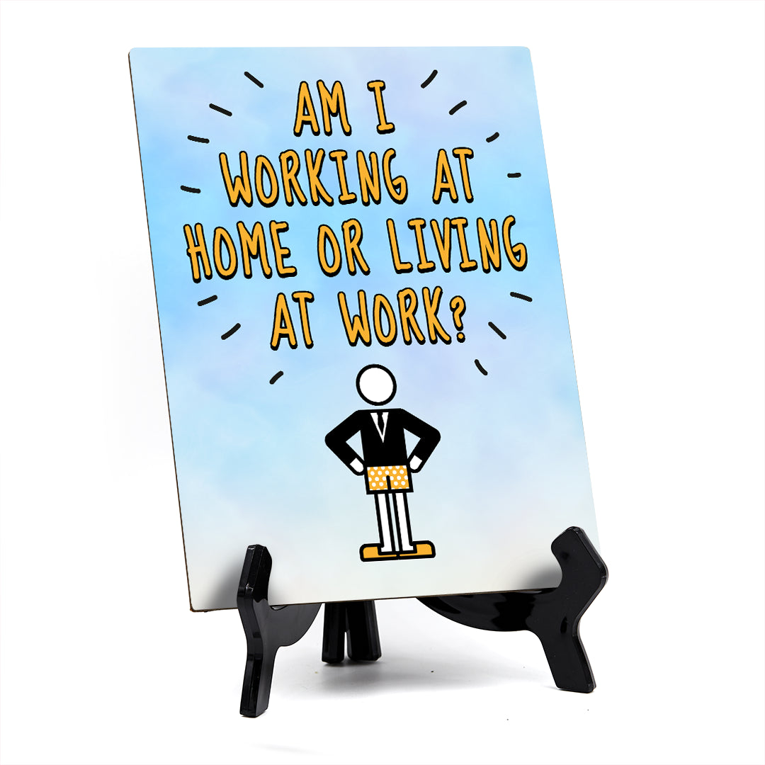Funny Welcome Back to the Office| 6 x 8" Table Signs With Acrylic Easel | Office & Work Decor | Return to the Office Humor