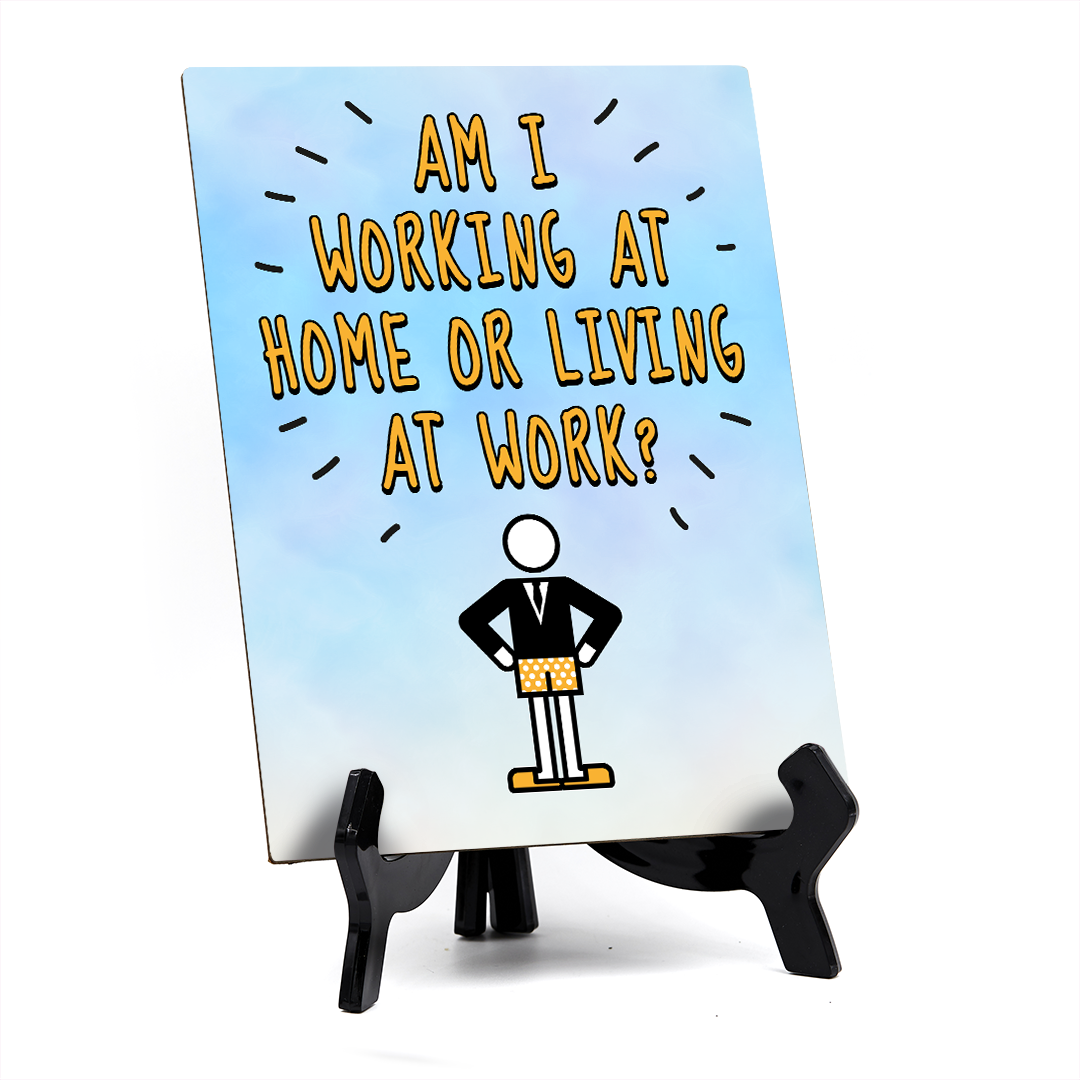 Funny Welcome Back to the Office| 6 x 8" Table Signs With Acrylic Easel | Office & Work Decor | Return to the Office Humor