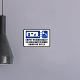 Classic Framed Plus Empty Periodically In Designated Sewer Dumping Sites Wall or Door Sign | RV Accessories