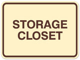 Signs ByLITA Classic Framed Storage Closet Sign | Durable Material | Office