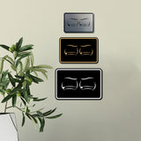 Signs ByLITA Classic Framed Two Eyes Graphic Surveillance Wall or Door Sign