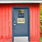 Signs ByLITA Classic Framed Please Turn Heating Off Door or Wall Sign | Eco-Friendly Home Signs