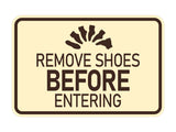 Signs ByLITA Classic Framed Remove Shoes Before Entering Wall or Door Sign