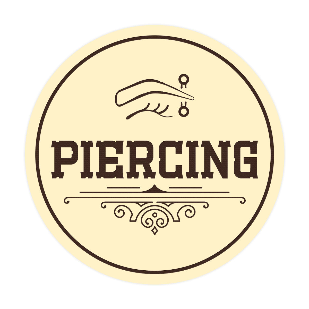 Signs ByLITA Circle Piercing Wall or Door Sign