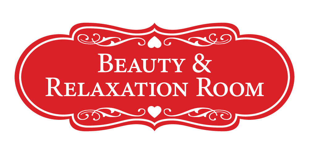 Signs ByLITA Designer Beauty & Relaxation Room Wall or Door Sign