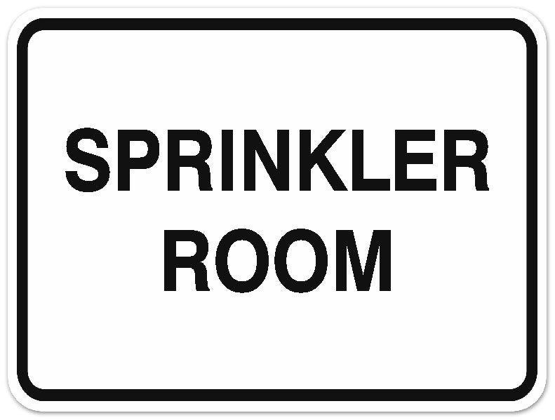 Signs ByLITA Classic Framed SPRINKLER ROOM Door or Wall Sign Durable ABS Plastic | Laser Engraved | Easy Installation | Elegant Design