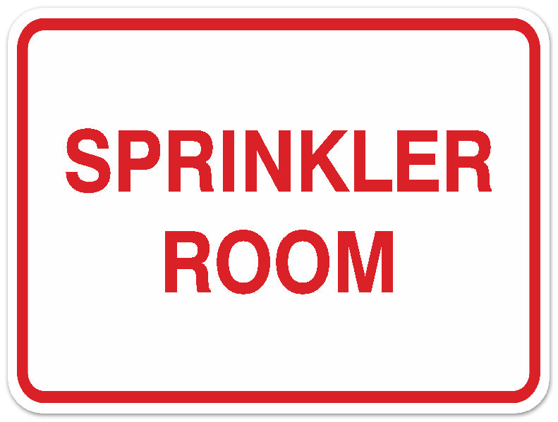 Signs ByLITA Classic Framed SPRINKLER ROOM Door or Wall Sign Durable ABS Plastic | Laser Engraved | Easy Installation | Elegant Design