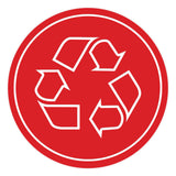 Signs ByLITA Circle Recycling Graphic Door or Wall Sign | Easy Installation | Durable Construction | Promote Health And Safety | Caution Warning Sign for Home, Business and Office Spaces