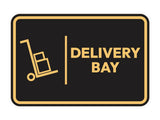 Signs ByLITA Classic Framed Delivery Bay Door or Wall Sign Easy Installation | Health And Safety | Building And Hospitality Signs