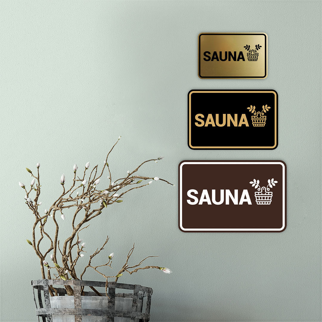 Signs ByLITA Classic Framed Sauna Wall or Door Sign