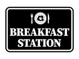 Signs ByLITA Classic Framed Breakfast Station Wall or Door Sign
