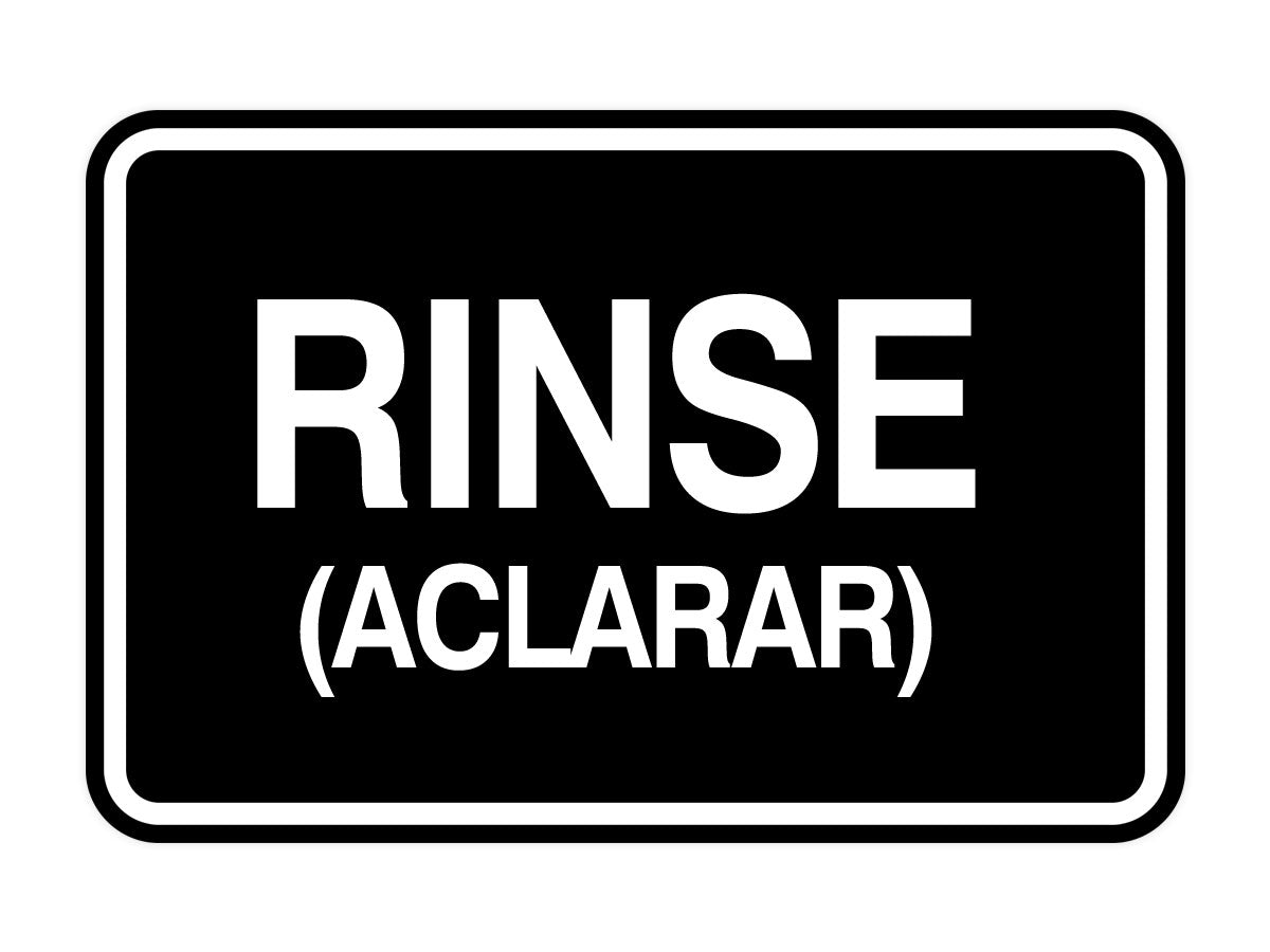 Signs ByLITA Classic Framed Rinse (Aclarar) Wall or Door Sign