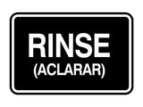 Signs ByLITA Classic Framed Rinse (Aclarar) Wall or Door Sign