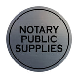 Signs ByLITA Circle Notary Public Supplies Wall or Door Sign