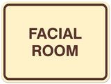 Signs ByLITA Classic Framed Facial Room Sign - Easy Installation | Durable Wall or Door