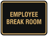 Signs ByLITA Classic Framed Employee Break Room Sign - Easy Installation | Durable Wall or Door