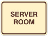 Signs ByLITA Classic Framed Server Room Sign | Durable Material | Office