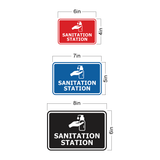 Signs ByLITA Classic Framed Sanitation Station Door or Wall Sign Easy Installation | Health And Safety | Building And Hospitality Signs