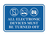 Signs ByLITA Classic Framed All Electronic Devices Must Be Turned Off Door or Wall Sign Durable ABS Plastic | Laser Engraved | Easy Installation | Courtroom