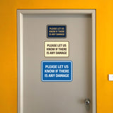Signs ByLITA Classic Framed Please Let Us Know If There Is Any Damage Door or Wall Sign | Eco-Friendly Home Signs