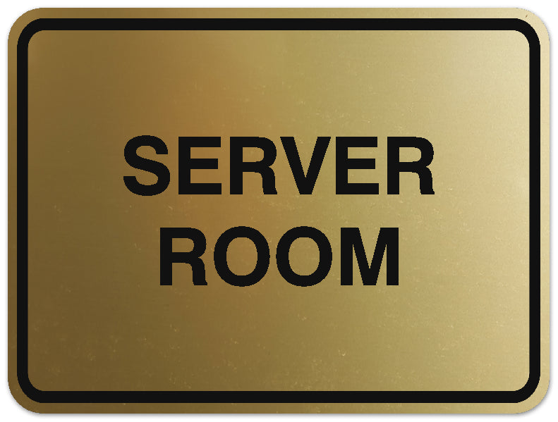 Signs ByLITA Classic Framed Server Room Sign | Durable Material | Office