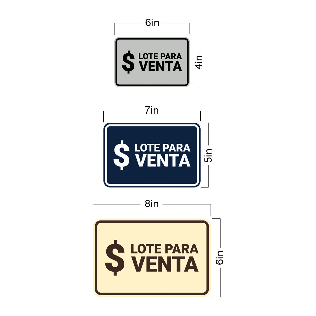 Signs ByLITA Classic Framed Lote para Venta Door or Wall Sign