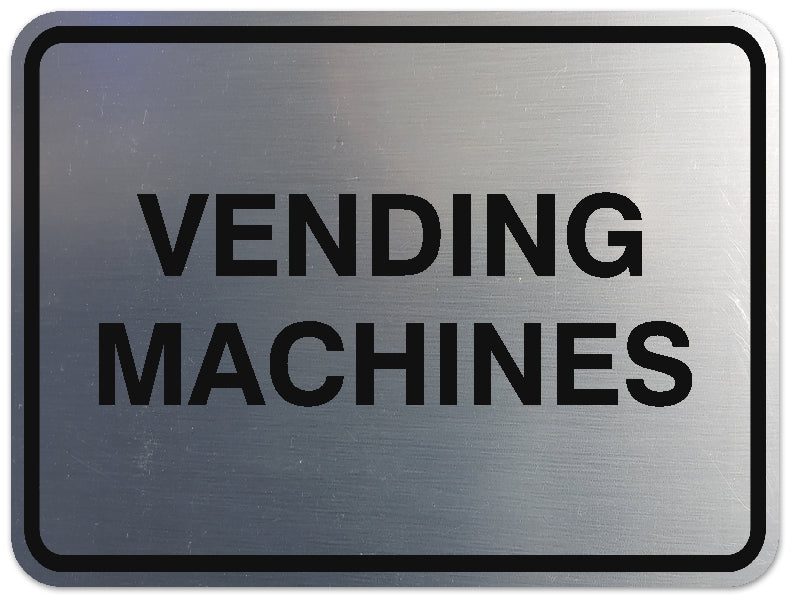 Signs ByLITA Classic Framed Vending Machines Sign | Durable Material | Office