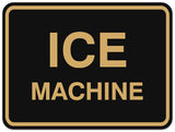 Signs ByLITA Classic Framed Ice Machine Sign - Easy Installation | Durable Wall or Door