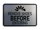 Signs ByLITA Classic Framed Remove Shoes Before Entering Wall or Door Sign