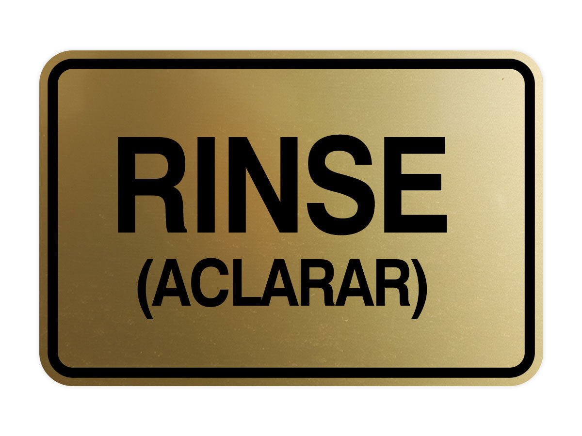 Signs ByLITA Classic Framed Rinse (Aclarar) Wall or Door Sign
