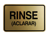 Signs ByLITA Classic Framed Rinse (Aclarar) Wall or Door Sign