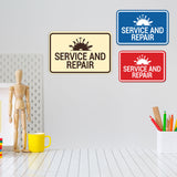 Signs ByLITA Classic Framed Service and Repair Wall or Door Sign