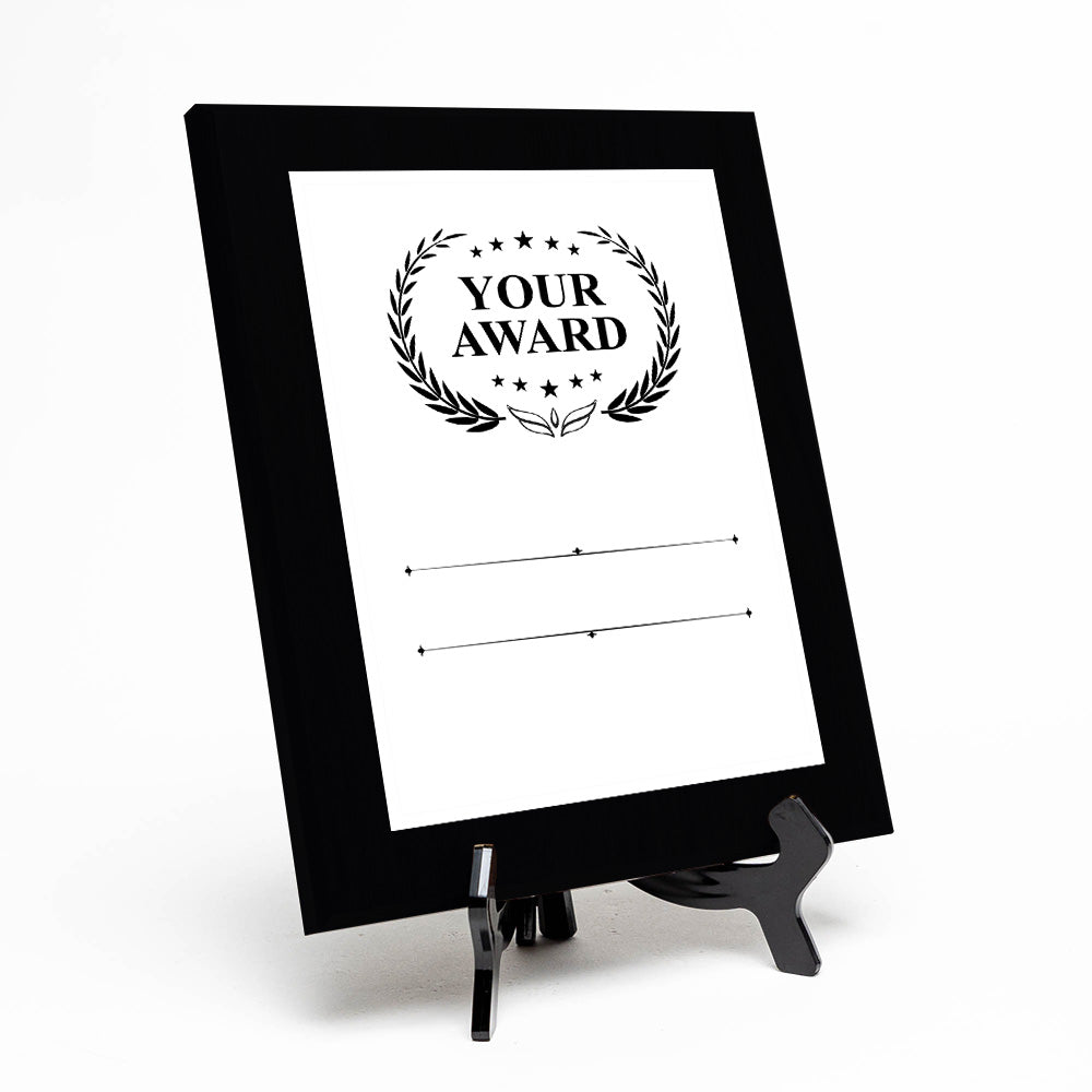 Signs ByLITA Customizable Award Wooden Plaque Award with Easel Stand, Engraved Gift for winners of awards, certificates and achievements