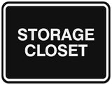 Signs ByLITA Classic Framed Storage Closet Sign | Durable Material | Office