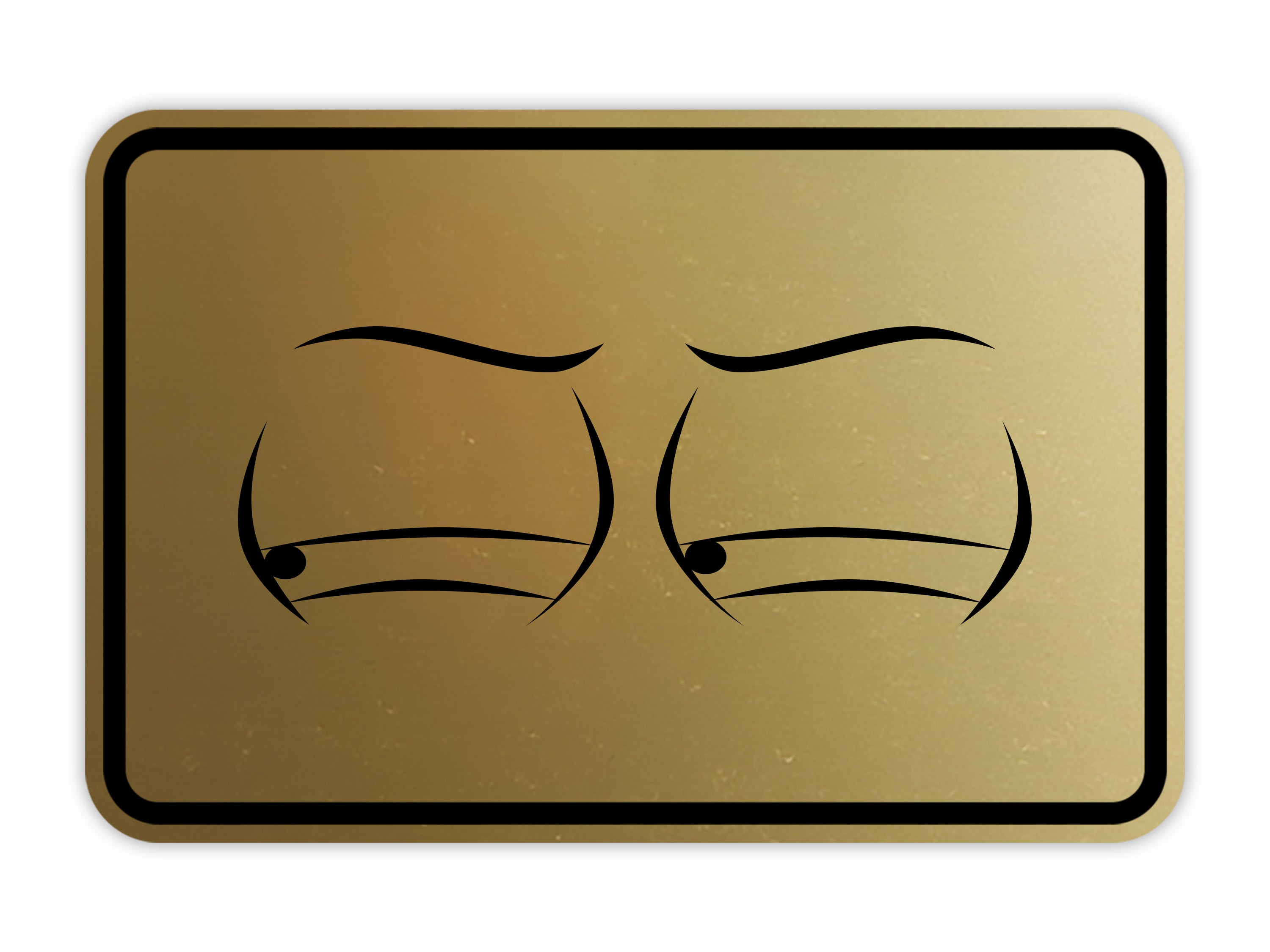 Signs ByLITA Classic Framed Two Eyes Graphic Surveillance Wall or Door Sign