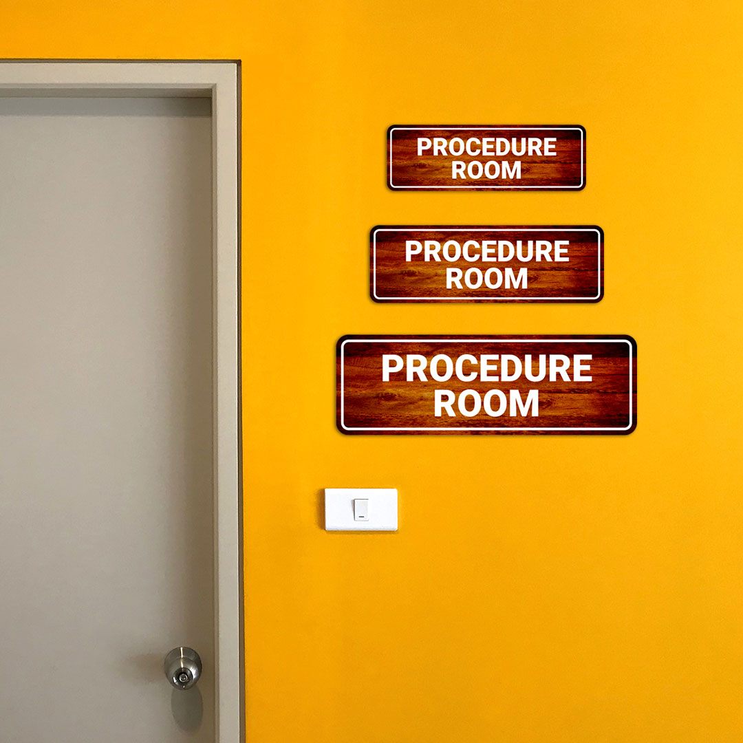 Standard Plus Procedure Room Wall or Door Sign | Office Signage