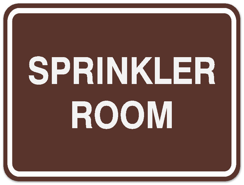 Signs ByLITA Classic Framed SPRINKLER ROOM Door or Wall Sign Durable ABS Plastic | Laser Engraved | Easy Installation | Elegant Design