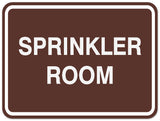 Signs ByLITA Classic Framed SPRINKLER ROOM Door or Wall Sign Durable ABS Plastic | Laser Engraved | Easy Installation | Elegant Design