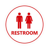 Signs ByLITA Circle Unisex Restroom Sign