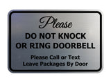 Signs ByLITA Classic Framed DO NOT KNOCK OR RING DOORBELL