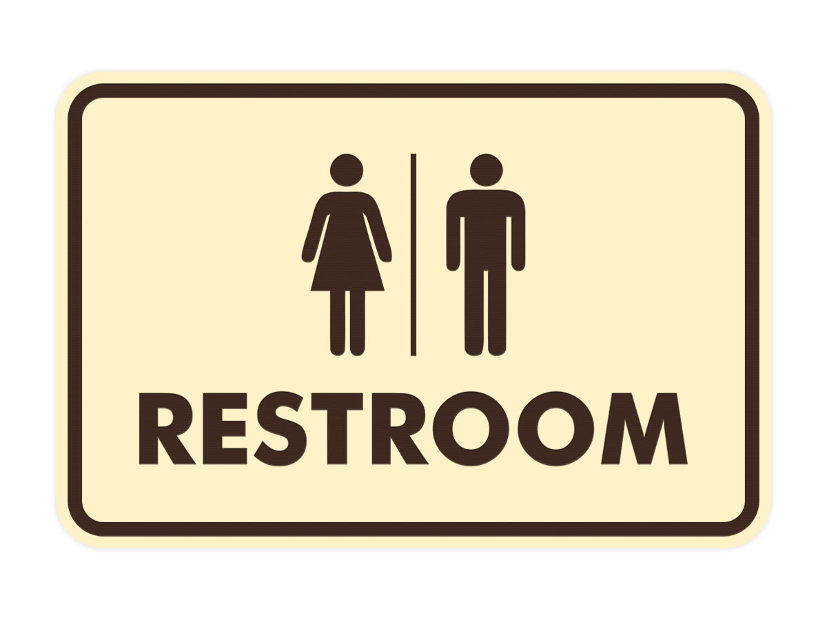 Signs ByLITA Classic All Gender Restroom Sign