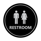 Signs ByLITA Circle Unisex Restroom Sign