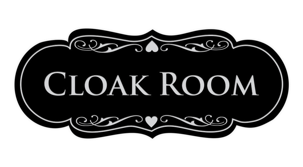 Signs ByLITA Designer Cloak Room Sign