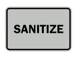 Signs ByLITA Classic Framed Sanitize Sign